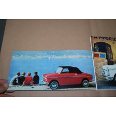 BROCHURE AUTO BIANCHINA AUTOBIANCHI CABRIOLET 3 PAG. 1° PAGINA TAGLIATA 2