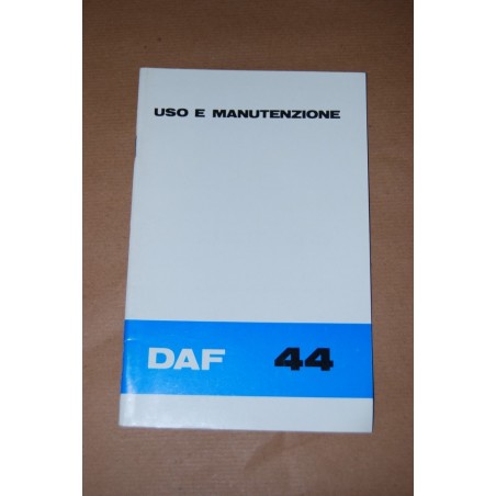 LIBRETTO USO MANUTENZIONE DAF 44 ITALIANO 0972- S 3209 ECCELLENTE