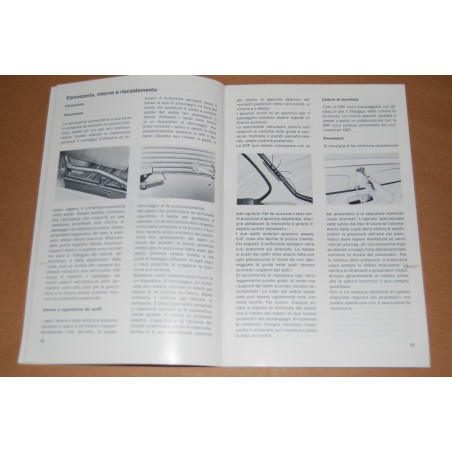 LIBRETTO USO MANUTENZIONE DAF 44 ITALIANO 0972- S 3209 ECCELLENTE
