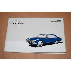 PEUGEOT 504 LIBRETTO USO MANUTENZIONE E GUIDA 1970 + ADDITIVO - MOLTO BUONO