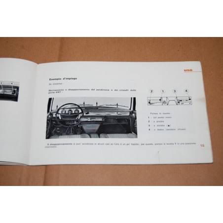 PEUGEOT 504 LIBRETTO USO MANUTENZIONE E GUIDA 1970 + ADDITIVO - MOLTO BUONO