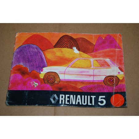 LIBRETTO USO MANUTENZIONE RENAULT 5 R 1220 1221 1222 ED. 1973 - DISCRETO