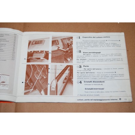 LIBRETTO USO MANUTENZIONE RENAULT 5 R 1220 1221 1222 ED. 1973 - DISCRETO