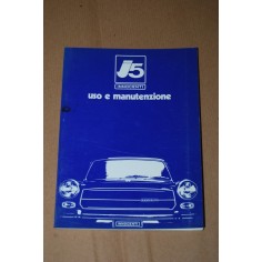 LIBRETTO USO MANUTENZIONE INNOCENTI MINI MINOR J5 ED. ITALIANA 1970 BUONO