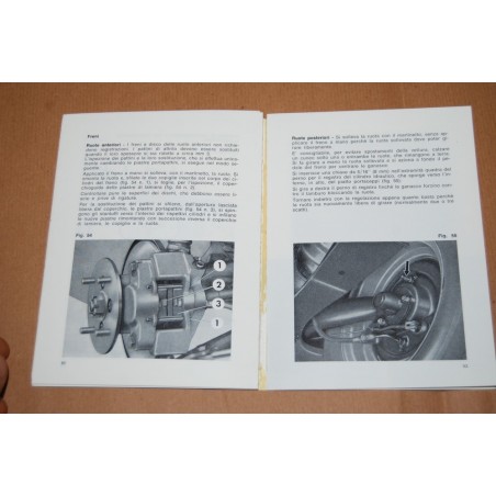 LIBRETTO USO MANUTENZIONE INNOCENTI MINI MINOR J5 ED. ITALIANA 1970 BUONO