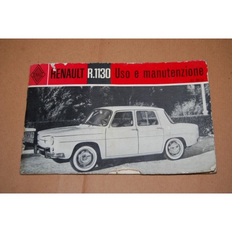 LIBRETTO USO MANUTENZIONE RENAULT R 1130 ONDULAZIONI E MACCHIE - MEDIOCRE