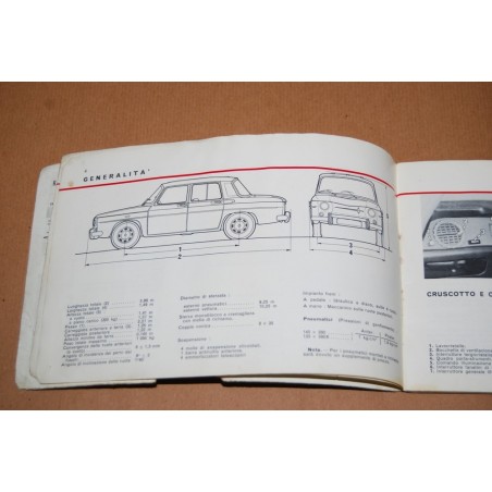 LIBRETTO USO MANUTENZIONE RENAULT R 1130 ONDULAZIONI E MACCHIE - MEDIOCRE