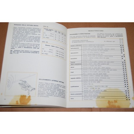 LIBRETTO USO MANUTENZIONE INNOCENTI 90 ED. 1978 - MACCHIE DIFFUSE