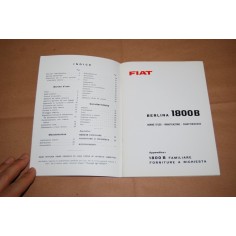 FIAT 1800 BERLINA E FAMILIARE LIBRETTO USO MANUTENZIONE 3° ED. 1964 - OTTIMO 2