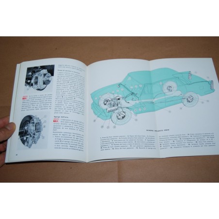 FIAT 1800 BERLINA E FAMILIARE LIBRETTO USO MANUTENZIONE 3° ED. 1964 - OTTIMO