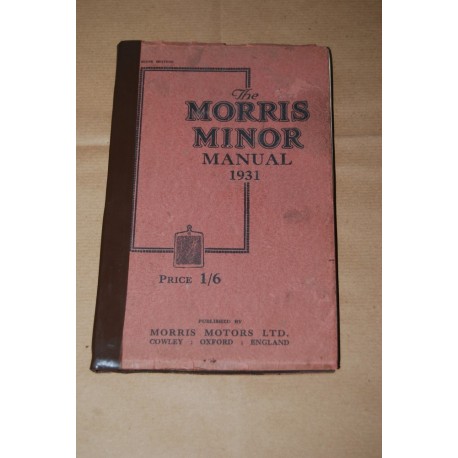 THE MORRIS MINOR MANUALE 1931 GOOD CONDITIONS ENGLISH TEXT