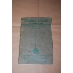 THE MORRIS MINOR SERIES II OPERATION MANUALE FIFTH ED. - ENGLISH