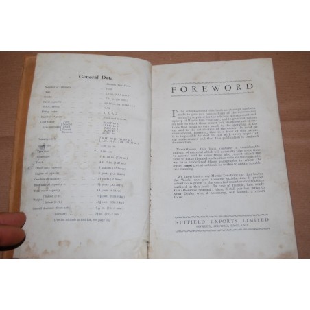 OPERATION MANUAL FOR THE MORRIS TEN FOUR SERIES M - ENGLISH