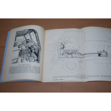 FIAT TRUCK 626 NL - BUS RNL INSTRUCTION BOOK - ENGLISH