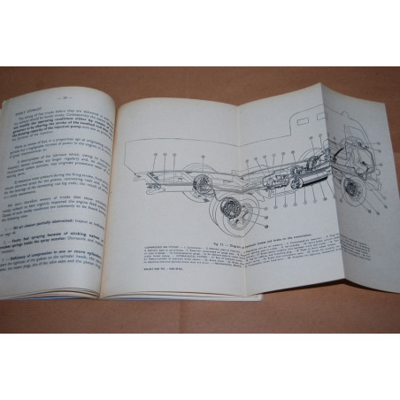 FIAT TRUCK 626 NL - BUS RNL INSTRUCTION BOOK - ENGLISH