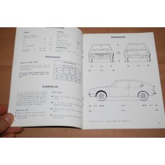 ALFA ROMEO ALFA SUD IT INSTRUCTION BOOK 1974 - ENGLISH TEXT 2