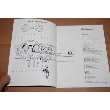 ALFA ROMEO ALFA SUD IT INSTRUCTION BOOK 1974 - ENGLISH TEXT