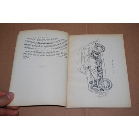 FIAT 1100 NOTICE D'ENTRETIEN 8eme EDITION 1947 FRENCH TEXT