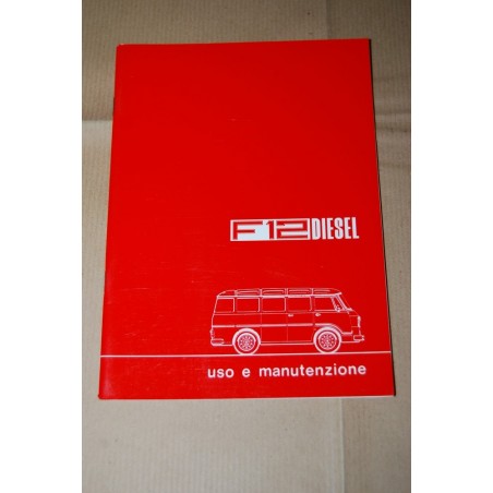 LIBRETTO USO MANUTENZIONE ALFA ROMEO AUTOCARRO F12 DIESEL 1977 ECCELLENTE