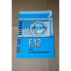 LIBRETTO USO MANUTENZIONE ALFA ROMEO AUTOCARRO F12 DIESEL 1973 MOLTO BUONO