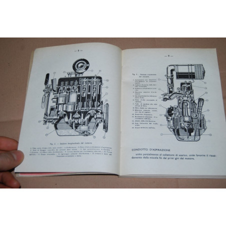 LIBRETTO USO MANUTENZIONE FIAT 1100 12° ED.  VIII 1946 - OTTIME CONDIZIONI