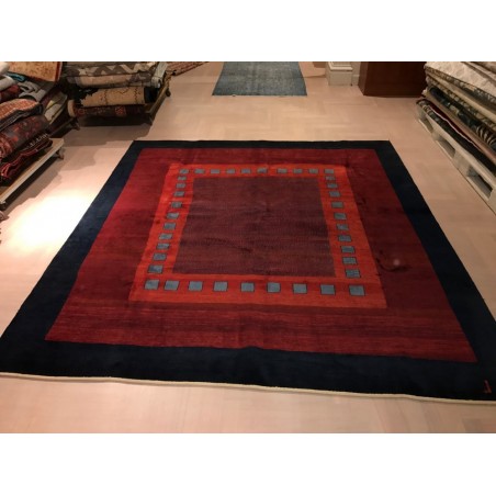 TAPPETO ARTIGIANALE IRANIANO KASHKOOLI IN LANA E COTONE 260x238 CM
