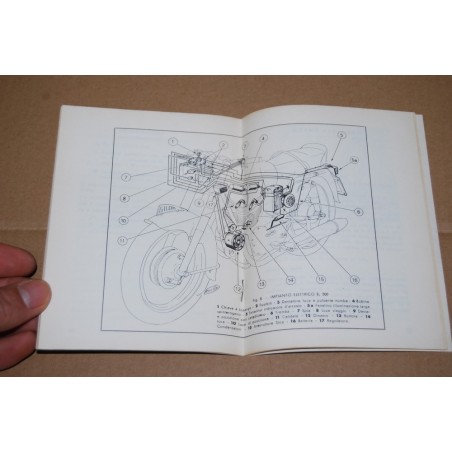 RIPRODUZIONE LIBRETTO USO MANUTENZIONE GILERA MOTOCICLO B300 EXTRA