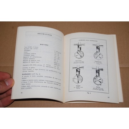 RIPRODUZIONE LIBRETTO USO MANUTENZIONE GILERA MOTOCICLO B300 EXTRA