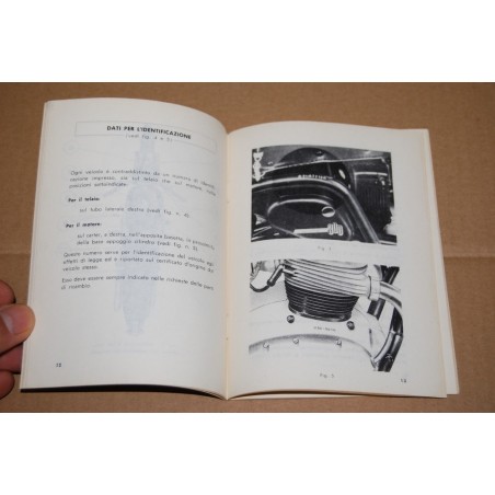 RIPRODUZIONE LIBRETTO USO MANUTENZIONE GILERA MOTOCICLO B300 EXTRA