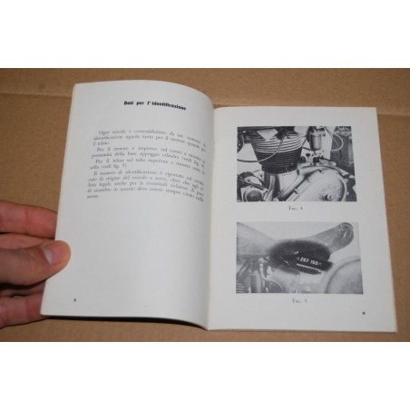 RIPRODUZIONE LIBRETTO USO MANUTENZIONE GILERA SATURNO SPORT 1952 POLIZIA 1953