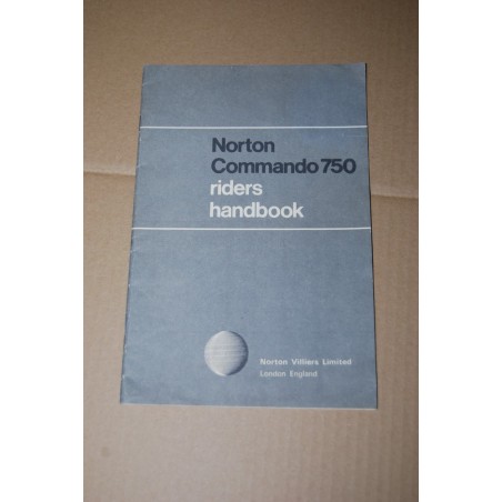 RIPRODUZIONE LIBRETTO USO MANUTENZIONE NORTON COMMANDO 750 RIDERS HANDBOOK