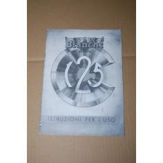 RIPRODUZIONE LIBRETTO USO MANUTENZIONE BIANCHI 125
