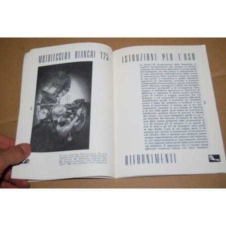 RIPRODUZIONE LIBRETTO USO MANUTENZIONE BIANCHI 125