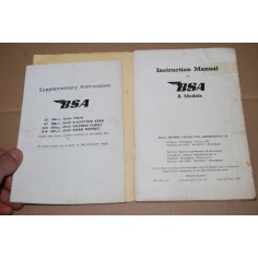 BSA INSTRUCTION MANUAL A7 500 TWIN SHOOTING STAR A10 650 GOLDEN FLASH ROCKET 2
