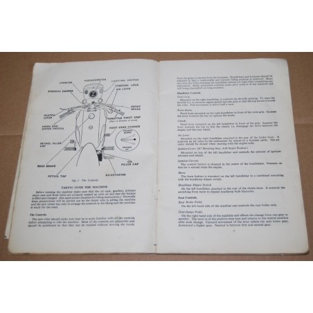 BSA INSTRUCTION MANUAL A7 500 TWIN SHOOTING STAR A10 650 GOLDEN FLASH ROCKET