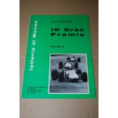 LOTTERIA DI MONZA 10° GRAN PREMIO FORMULA 2 AUTODROMO DI MONZA 23 GIUGNO 1968