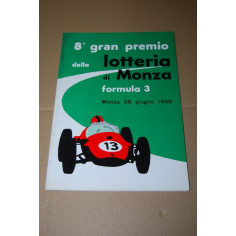 LOTTERIA DI MONZA 8° GRAN PREMIO FORMULA 3 AUTODROMO DI MONZA 26 GIUGNO 1966