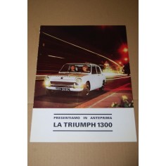 PROSPEKT BROCHURE DEPLIANT TRIUMPH 1300 - 2 PAGINE ITALIANO