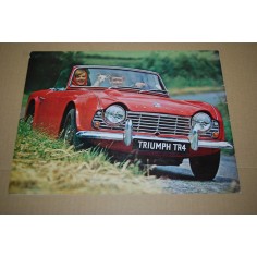 PROSPEKT BROCHURE DEPLIANT TRIUMPH TR4 5 PAGINE ITALIANO