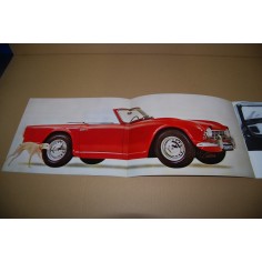 PROSPEKT BROCHURE DEPLIANT TRIUMPH TR4 5 PAGINE ITALIANO 2