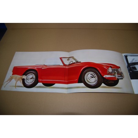 PROSPEKT BROCHURE DEPLIANT TRIUMPH TR4 5 PAGINE ITALIANO