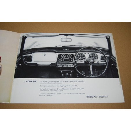 PROSPEKT BROCHURE DEPLIANT TRIUMPH TR4 5 PAGINE ITALIANO