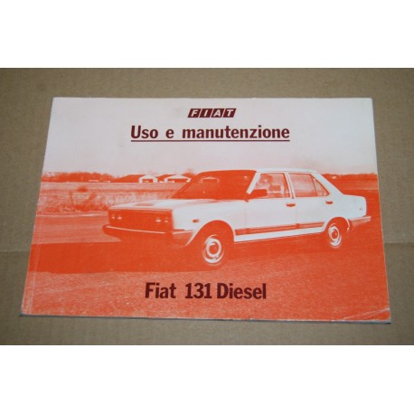 LIBRETTO USO MANUTENZIONE FIAT 131 DIESEL 5° ed. - IV -1982 OTTIMO