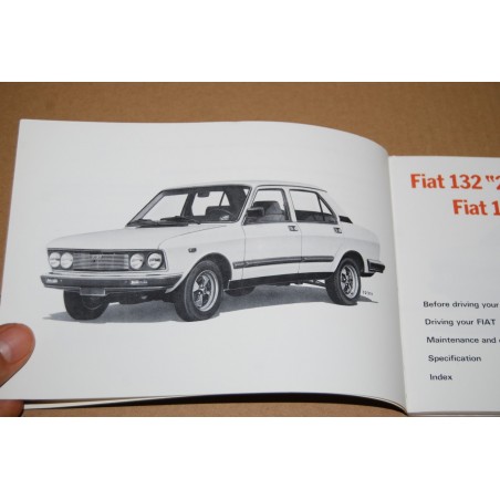 LIBRETTO USO MANUTENZIONE OWNER HANDBOOK FIAT 132 2° ED. IX 1977 ENGLISH