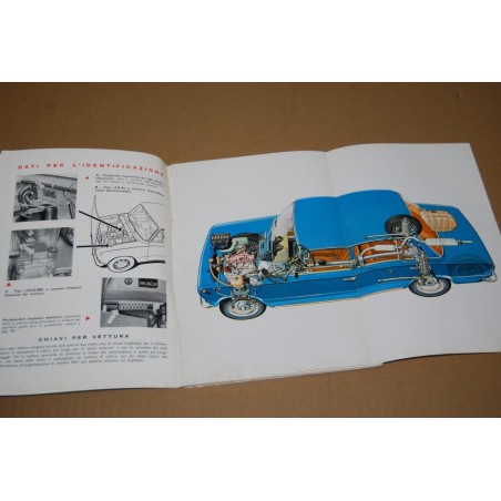 LIBRETTO USO MANUTENZIONE FIAT 124 6° ed. X 1966 - BUONO