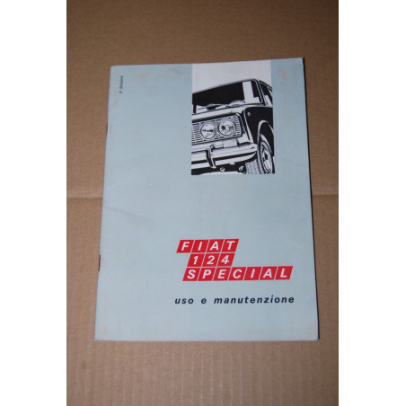 LIBRETTO USO MANUTENZIONE FIAT 124 SPECIAL 2° ed. X 1968 - OTTIMO