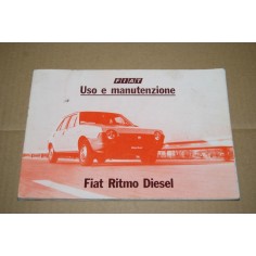 LIBRETTO USO MANUTENZIONE FIAT RITMO DIESEL 6° ed. VII 1981 - BUONO