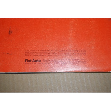 LIBRETTO USO MANUTENZIONE FIAT RITMO DIESEL 6° ed. VII 1981 - BUONO