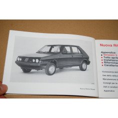 LIBRETTO USO MANUTENZIONE FIAT NUOVA RITMO DIESEL 9° ed. VII 1982 - MOLTO BUONO 2