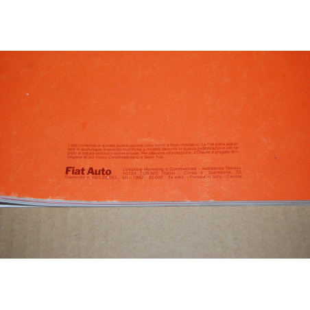LIBRETTO USO MANUTENZIONE FIAT NUOVA RITMO DIESEL 9° ed. VII 1982 - MOLTO BUONO